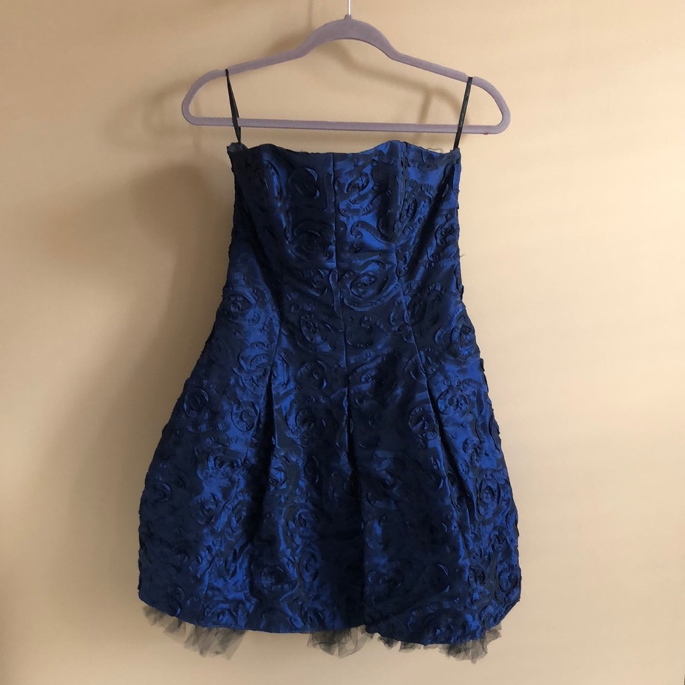 Royal Blue Jessica McClintock Size 10 2000s mini Dress Rare